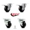 Service Caster 3 Inch Phenolic Wheel Swivel Top Plate Caster Total Lock Brakes SCC, 2PK SCC-TTL20S314-PHS-2-S-2 - alternate 5